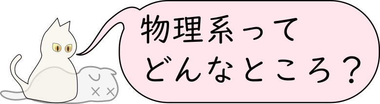 「物理系ってどんなところ？」のページへ